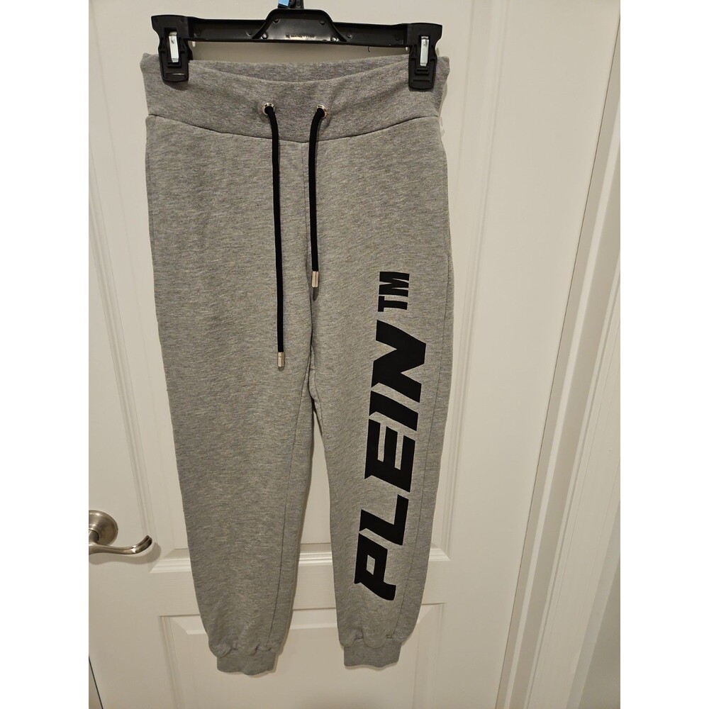 Philipp Plein Sport Gray Logo Jogger Sweatpants Women’s Size Small